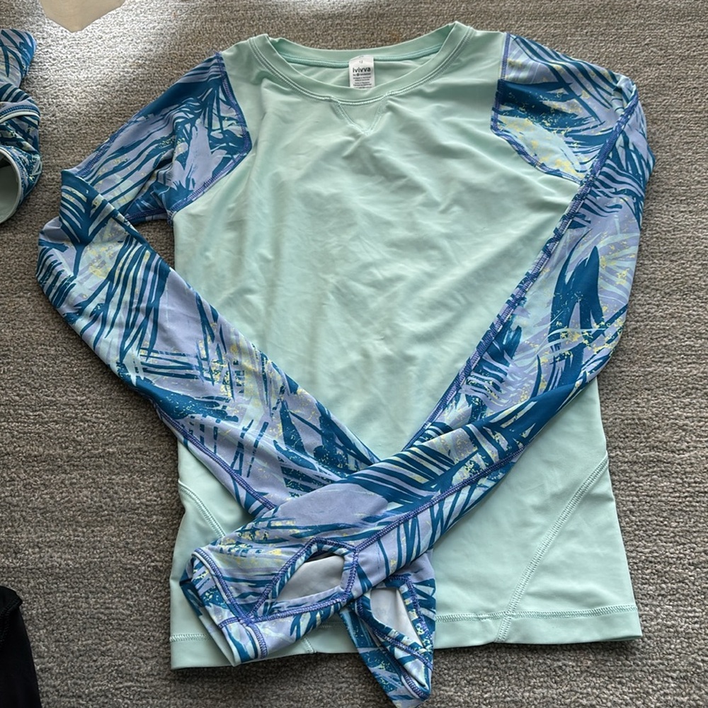 Ivivva Blue and Green Swim Coverup